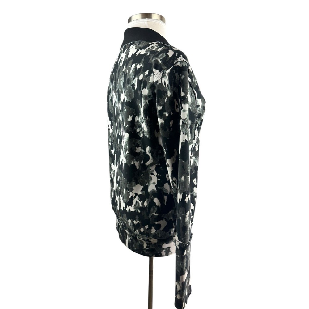 Norma Kamali Reversible Jacket Camo Pockets Full Zip Mock Neck Women's Large - Picture 16 of 16